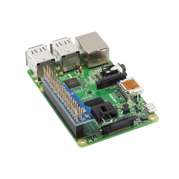 NCD PR2-2 - 라즈베리 파이에 I2C 쉴드를 장착한 모습