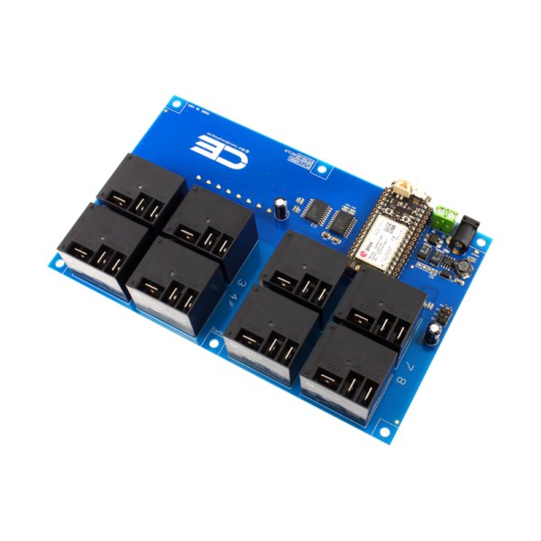 NCD IoT 인터페이스가있는 8 채널 고전력 릴레이 컨트롤러 실드 - 릴레이 8개와 무선 모듈이 장착된 컨트롤러 실드