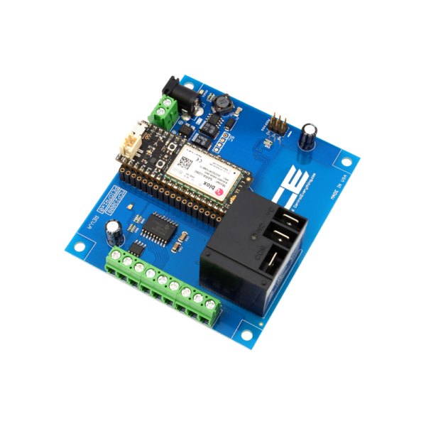 NCD 1 채널 고전력 릴레이 컨트롤러 실드 + 7 GPIO (IoT 인터페이스 포함) - 무선 모듈과 릴레이, 녹색 단자대가 있는 컨트롤러 실드