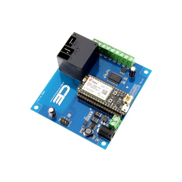 NCD 1 채널 고전력 릴레이 컨트롤러 실드 + 7 GPIO (IoT 인터페이스 포함) - 릴레이 하나와 단자대가 보이는 컨트롤러 실드 모습