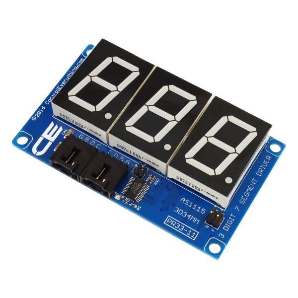 NCD PR33-11 - 큰 세그먼트 숫자 세 자리가 있는 디스플레이 기판