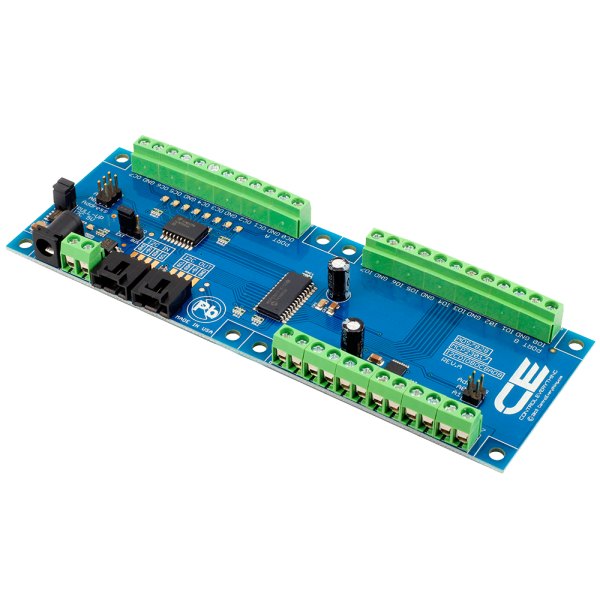 NCD PR2-7 - 단자대와 칩, I2C 커넥터가 보이는 확장 기판