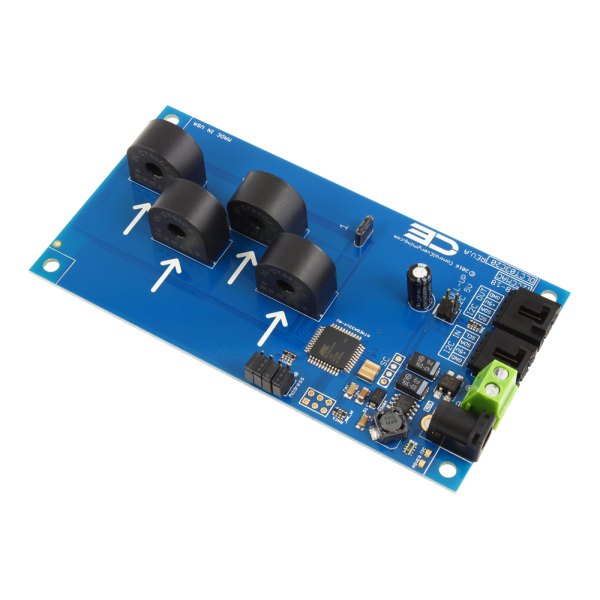 NCD I2C 인터페이스가있는 4 채널 온보드 95 % 정확도 20A AC 전류 모니터 - 전류 센서 코일 네 개가 배열된 모니터 기판