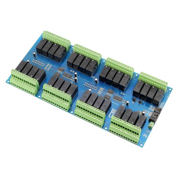 NCD I2C 인터페이스가있는 32 채널 DPDT 신호 릴레이 컨트롤러 - 네 구역 단자대가 있는 32채널 릴레이 컨트롤러