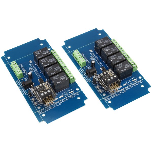 NCD MirXR4x_ZRS_KIT - 4채널 릴레이 송신기와 수신기 기판 한 쌍