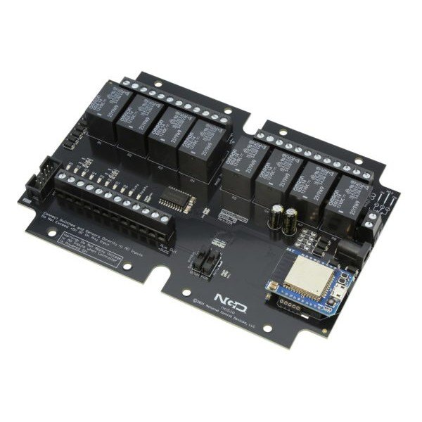 NCD PR60-70_ZADR85PROXR - Wi-Fi 모듈이 장착된 릴레이 보드 정면