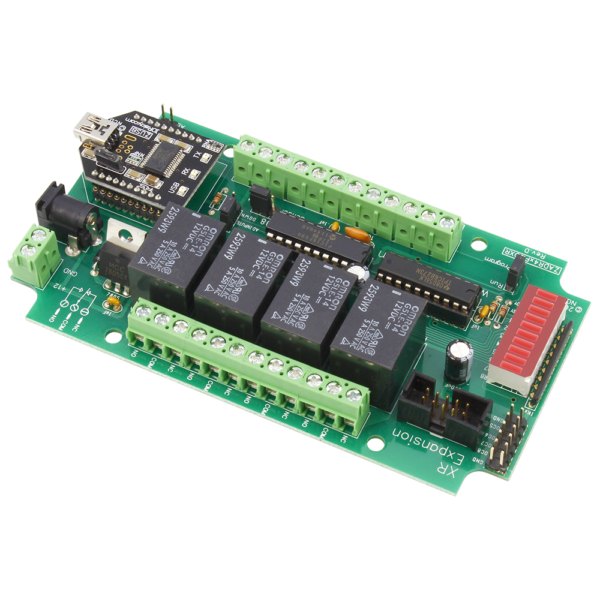 NCD ZADR45PROXR - 릴레이 4개와 단자대가 보이는 릴레이 보드 측면