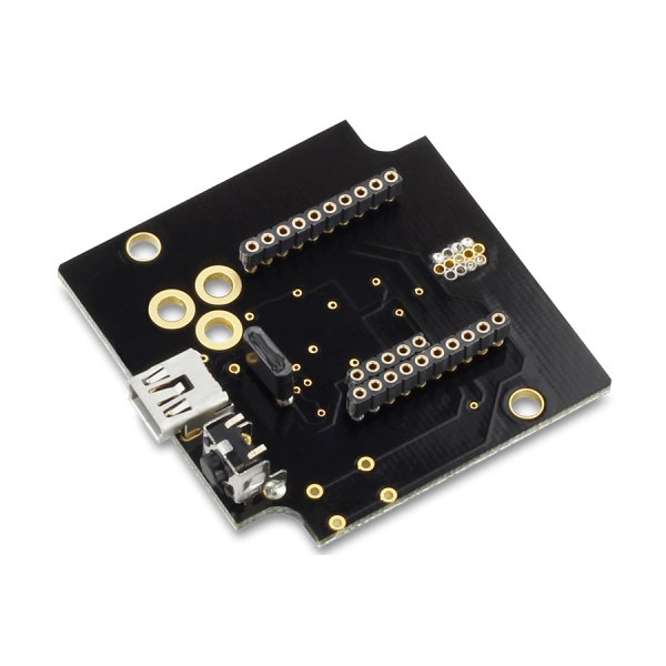 NCD PR35-19 - USB 커넥터와 소켓이 보이는 검은색 구성 어댑터 보드