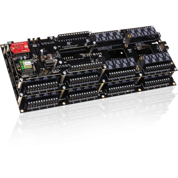 NCD FLL_FXR325 - 다수의 릴레이가 배열된 대형 컨트롤러 기판