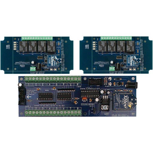 NCD MIRMR4x_KIT - 4채널 릴레이 기판과 무선 수신 기판 구성