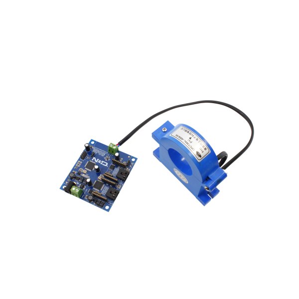 NCD XB2CMAC1XXXA_OPCTL38AL-600-amp - 분할 코어 센서와 모니터 기판을 옆에서 본 모습