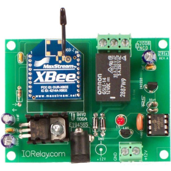 NCD ZR15 - XBee 모듈과 릴레이 1개가 장착된 기판