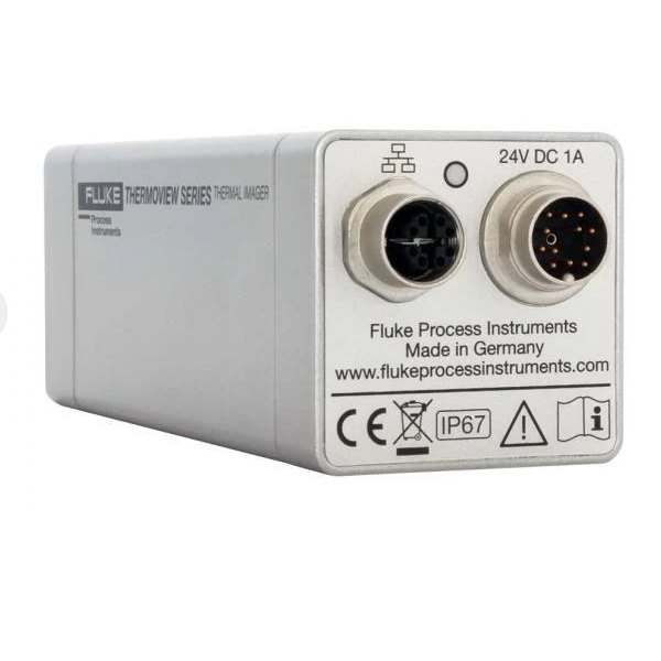 FLUKE PROCESS INSTRUMENTS TV30 - 후면의 원형 커넥터 두 개가 보이는 카메라 뒷면