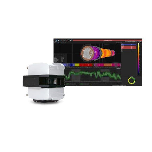 FLUKE PROCESS INSTRUMENTS CS400 Kiln Shell - 스캐너 본체와 회전 가마 쉘 온도 분석 화면