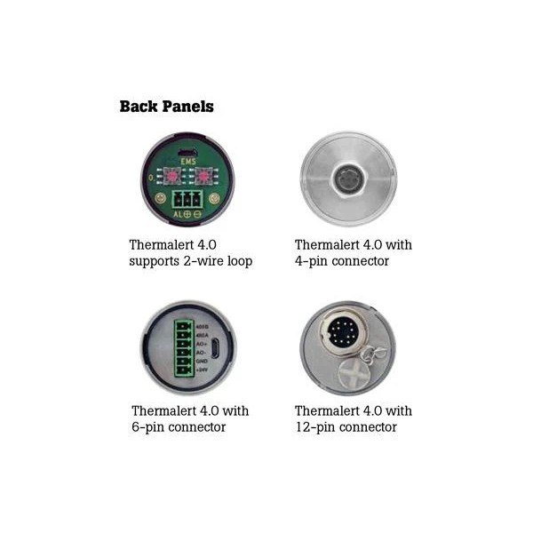 FLUKE PROCESS INSTRUMENTS Thermalert 4.0 - 출력 방식별 후면 커넥터 구성 안내
