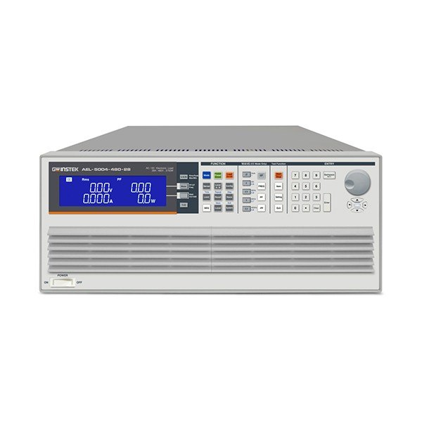 GWINSTEK AEL-5000 - LCD 화면과 키패드, 방열 그릴이 있는 전자부하 전면