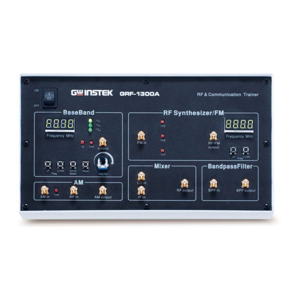 GWINSTEK GRF-1300A - 기능별 블록과 단자가 인쇄된 RF 트레이너 전면