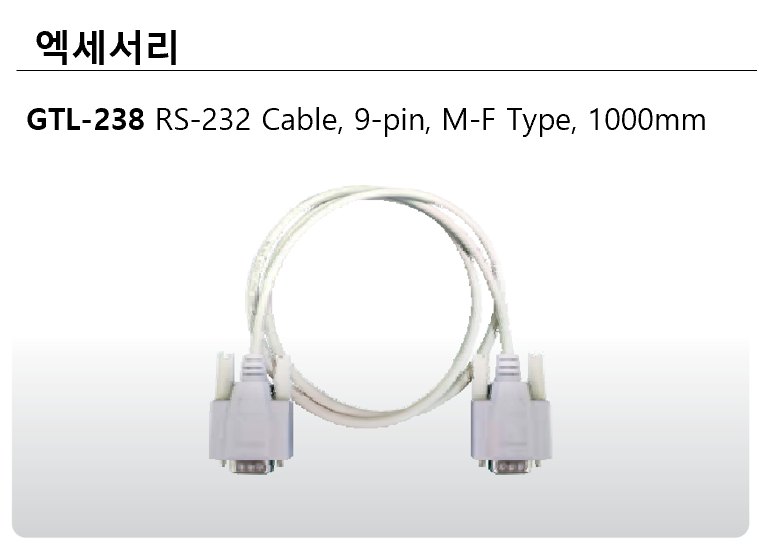 GWINSTEK PEL-500 - RS-232 통신용 케이블 액세서리