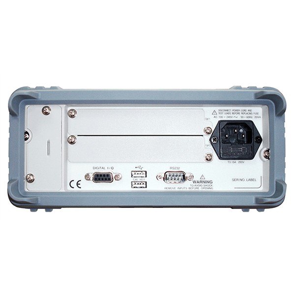 GWINSTEK GDM-8255A - 옵션 슬롯과 USB 단자, 전원부가 있는 멀티미터 후면