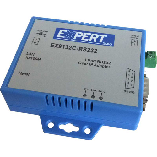 ExpertDAQ Ethernet to RS232 converter EX9132C-RS232