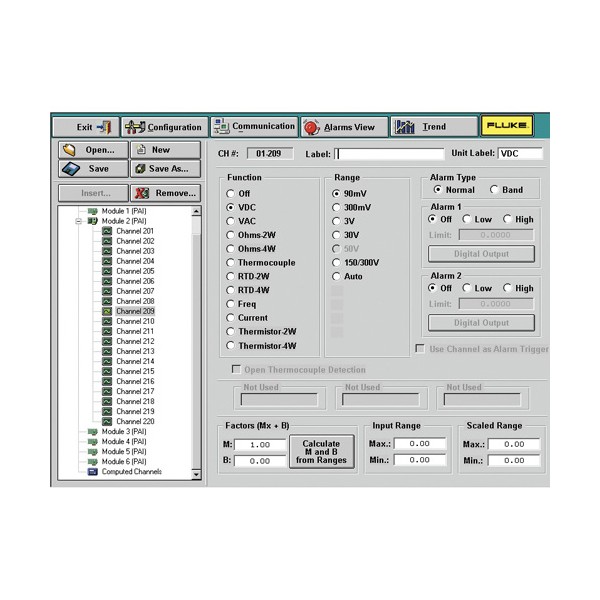 Fluke Calibration 2680A-APSW v6.0 Fluke DAQ 6.0 응용 소프트웨어