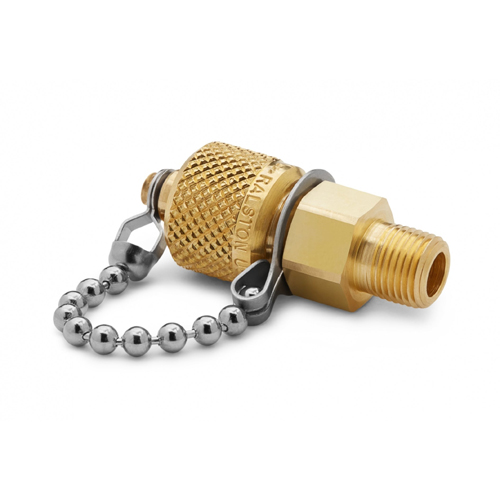 Ralston QTFT-1MB1 1/8" NPT(M) x 퀵-테스트(M), 캡 & 체인