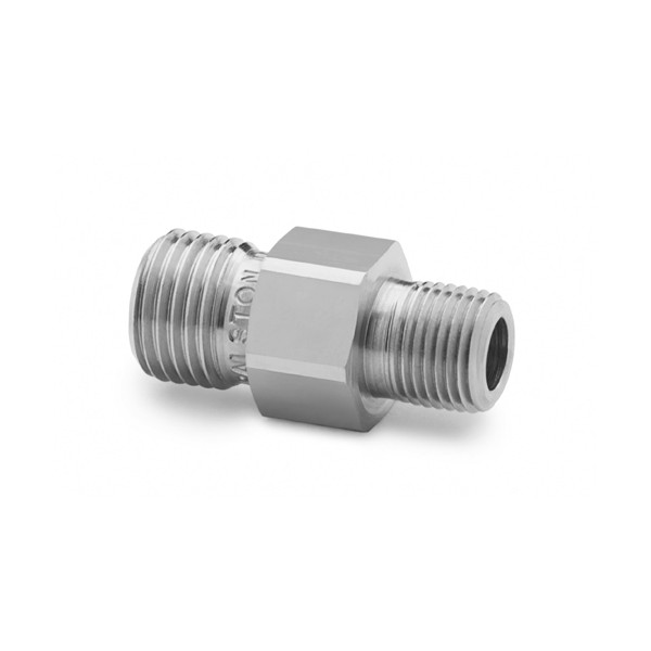 Ralston QTHA-1MS1 1/8" NPT(M) x 퀵-테스트(M) 커넥터, 체크밸브, S.S.