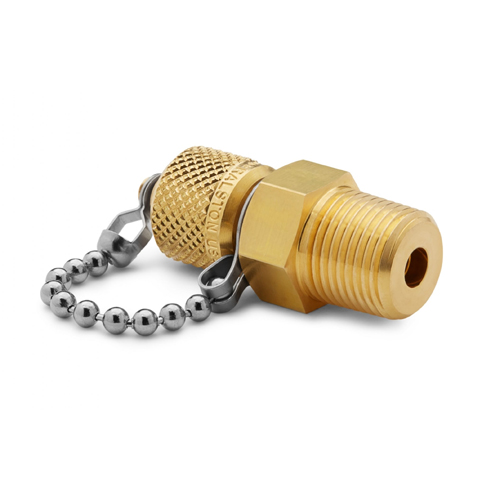 Ralston QTFT-3MB1 3/8" NPT(M) x 퀵-테스트(M), 체크밸브, 캡 & 체인
