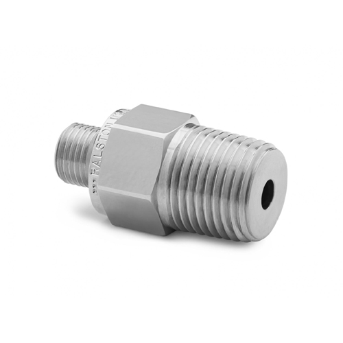 Ralston QTHA-4MS1 1/2" NPT(M) x 퀵-테스트(M) 커넥터, 체크밸브, S.S.
