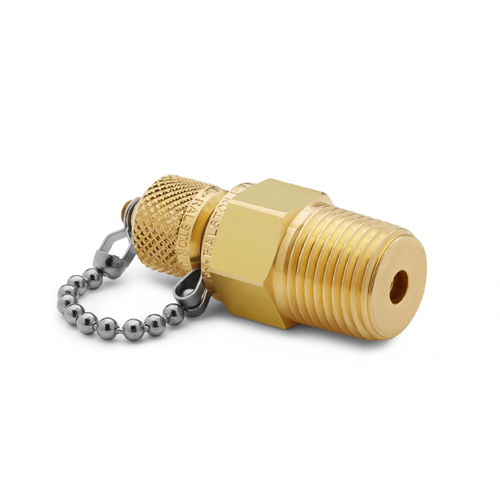Ralston QTFT-4MB1 1/2" NPT(M) x 퀵-테스트(M), 체크밸브, 캡 & 체인