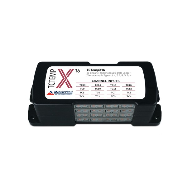 MadgeTech TCTempX 4 · 8 · 12 · 16채널 열전대 온도 데이터로거