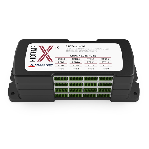 MadgeTech RTDTempX 4 · 8 · 12 · 16채널 RTD 온도 데이터로거
