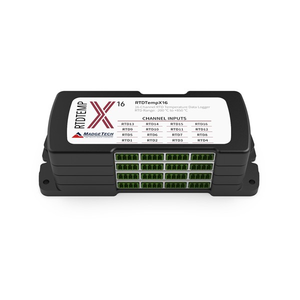 MadgeTech RTDTempX 4 · 8 · 12 · 16채널 RTD 온도 데이터로거