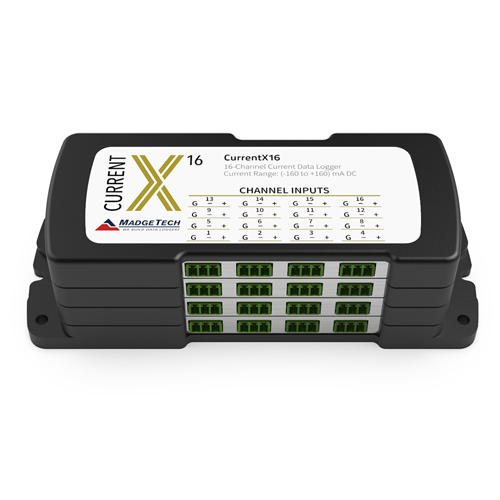 MadgeTech CurrentX 4 · 8 · 12 · 16채널 DC 전류 데이터로거