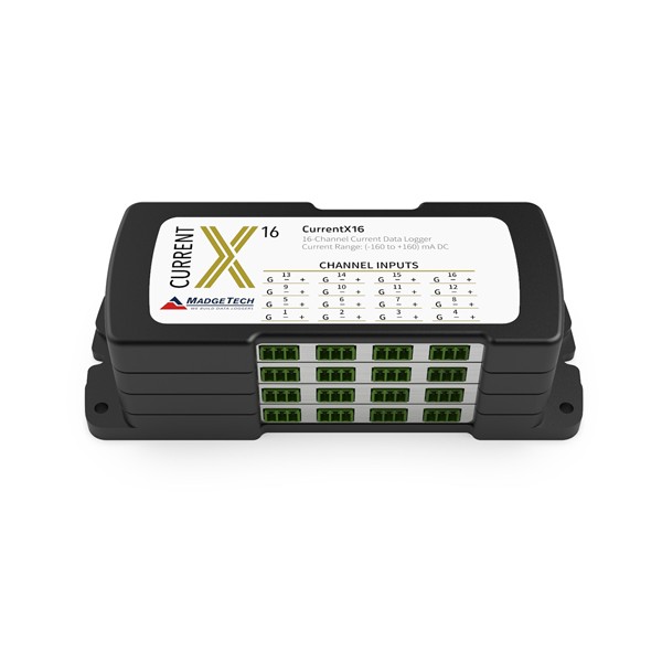 MadgeTech CurrentX 4 · 8 · 12 · 16채널 DC 전류 데이터로거