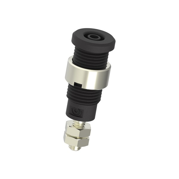 Electro-PJP 228-4 바나나 소켓(2mm) w/ 10mm 너트 (M3 나사못 및 6각 너트 단자)