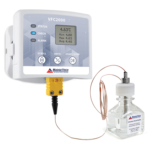 MadgeTech VFC2000 백신 온도 모니터링 로거 (프로브 포함)