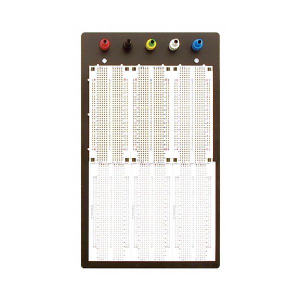 Electro-PJP 19111 납땜없는 브레드 보드 / 2.54mm 피치 + 5개의 바인딩 포스트가 있는 1665개의 접점