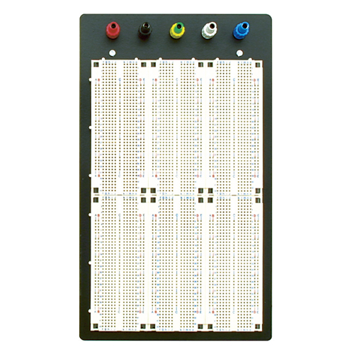 Electro-PJP 19115 납땜없는 브레드 보드 w/ 2.54mm 피치 + 5개의 바인딩 포스트가 있는 3,330개의 접점