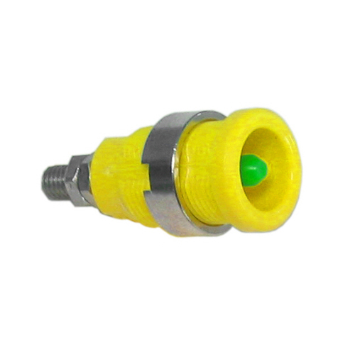 Electro-PJP 3268 절연 마운팅 소켓 Ø4MM 플러그 / 6각 너트 단자가 있는 M4 나사산 머리큰 못