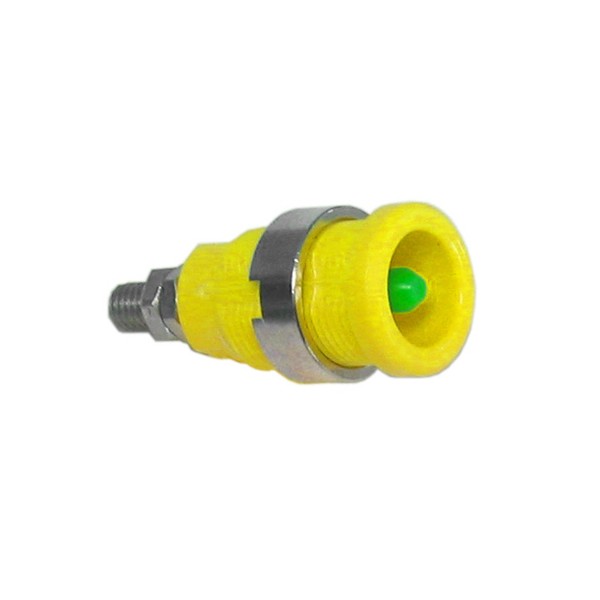 Electro-PJP 3268 절연 마운팅 소켓 Ø4MM 플러그 / 6각 너트 단자가 있는 M4 나사산 머리큰 못