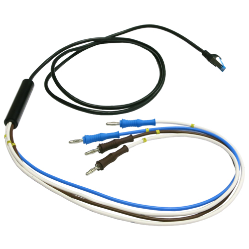 Electro-PJP RJ45-4-4578 8P8C (RJ45) 커넥터 / 4 개의 직선형 Ø4MM 바나나 플러그