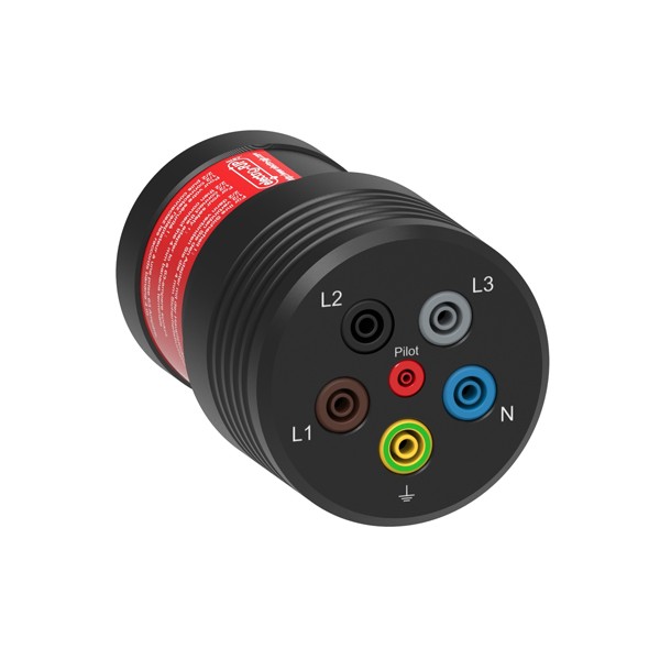 Electro-PJP AdaFM Tetra 63A CEE 63A-6H MALE 어댑터 / 5 개의 Ø4MM 안전 바나나 소켓