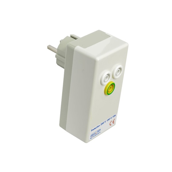 Electro-PJP ADAFMDEFR 수 소켓 어댑터 E/F 유형 2 극 + 접지(«프랑스어»및«독일어»)/ 3 개의 Ø4MM 안전 소켓