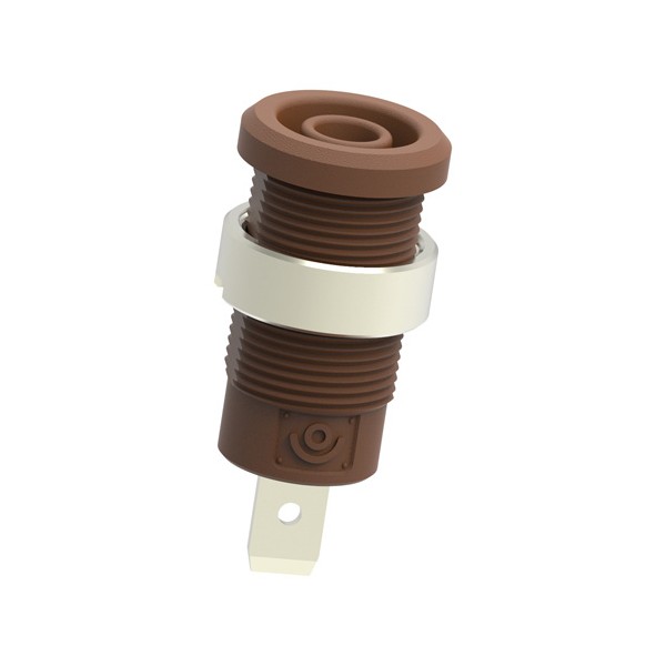 Electro-PJP 3274 Ø4MM 바나나 소켓 w/Ø14.5MM ROUND NUT / 4.8 X 8 MM 평평한 연결 탭