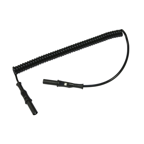 Electro-PJP 2310-SpiPUR Ø4MM 직선형 안전 바나나 플러그가있는 코일 형 테스트 리드