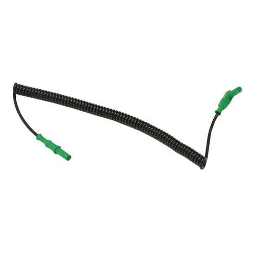 Electro-PJP 2350-SpiPUR Ø4MM 안전 바나나 플러그가있는 코일 형 테스트 리드, 직선 / 직각