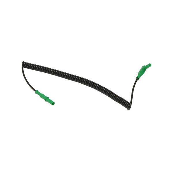 Electro-PJP 2350-SpiPUR Ø4MM 안전 바나나 플러그가있는 코일 형 테스트 리드, 직선 / 직각