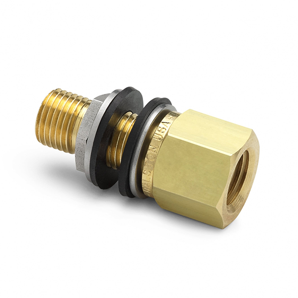 Ralston QTHA-HFBB-2F 1/4 NPT (F) 퀵 테스트 벌크헤드용 커넥터