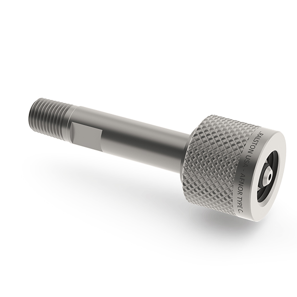 Ralston QTHA-2MS0-F650TC-QD 실리더 어댑터, TYPE C 퀵 커넥트 x 1/4 (M) NPT 어댑터, S.S